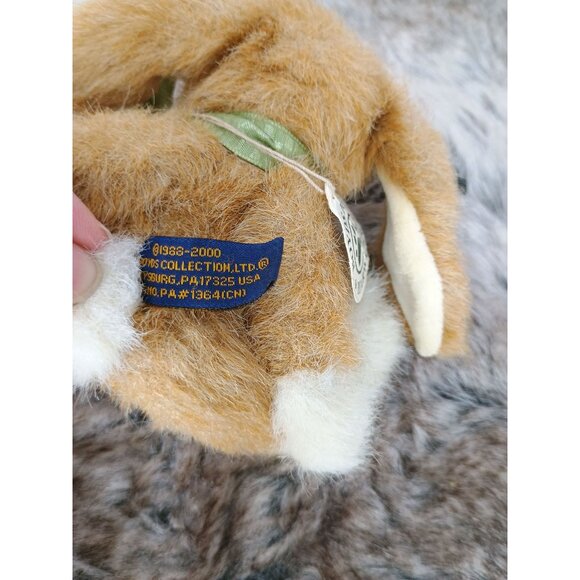 Boyds Bears Plush Bunny With Green Bow 1998-2000 Collectible - Picture 5 of 7
